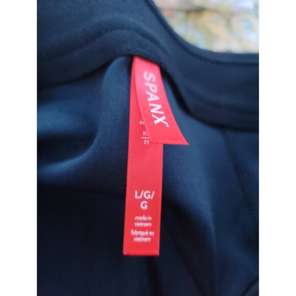 Spanx Faux Suede Flare Pant in Midnight Blue Sz L - Picture 5 of 8